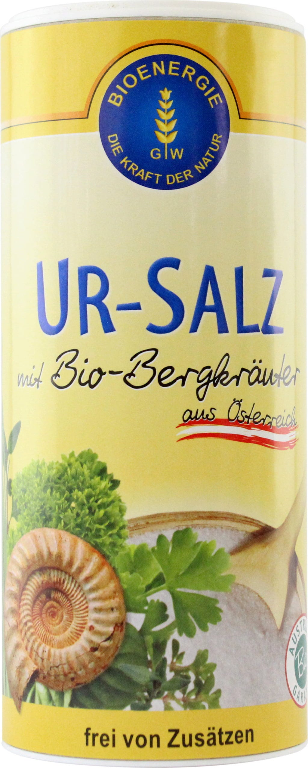 Bioenergie Sól starożytna z ziołami organicznymi w solniczce, 170g solniczka