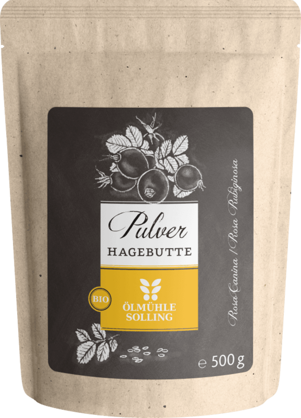 Ölmühle Solling Organiczny proszek z owoców dzikiej róży, 500 g