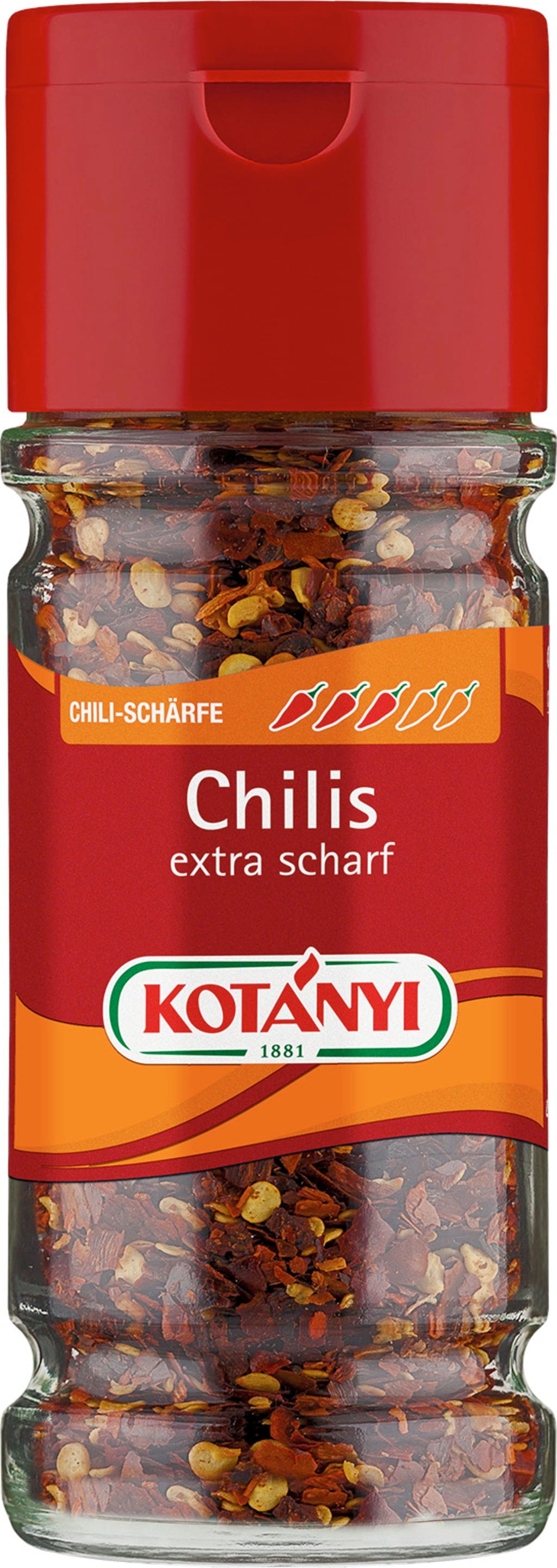 KOTÁNYI Bardzo ostre chili w granulkach, 32 g