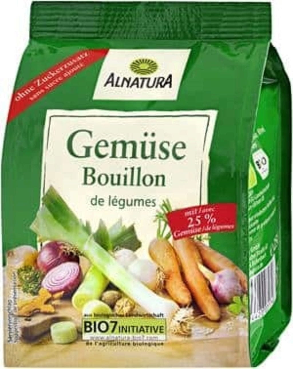 Alnatura Bio bulion warzywny, opakowanie uzupełniające, 250 g