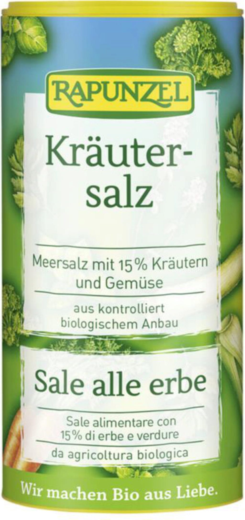 Rapunzel Organiczna sól ziołowa, w pojemniku, 125 g