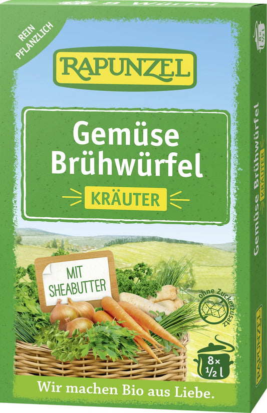Rapunzel Bio warzywny bulion w kostce z warzywami, z organicznymi drożdżami, 84 g